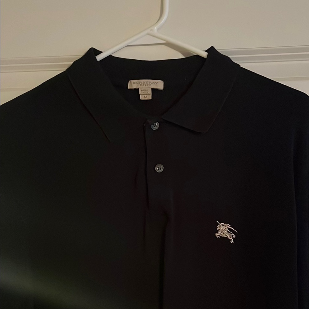 Burberry Black Polo Shirt